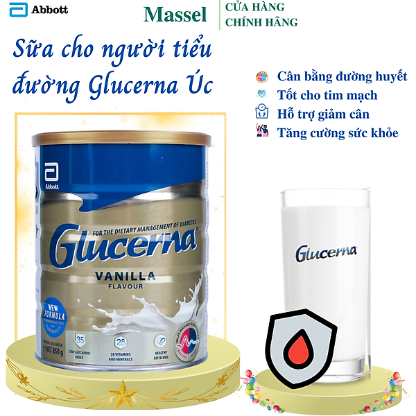 Sữa Dành Cho Người Tiểu Đường Abbott Glucerna Úc Bổ Sung Đầy Đủ Dinh Dưỡng Và Cân Bằng Đường Huyết