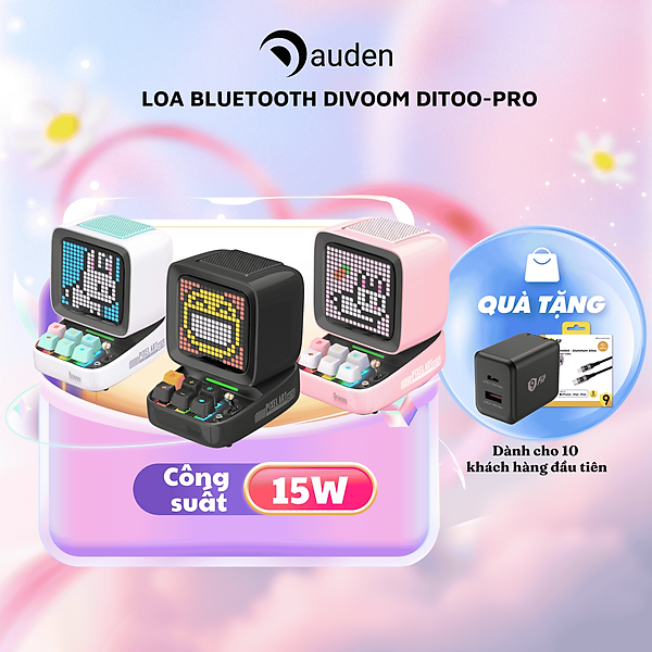 Loa Bluetooth Divoom DiToo Pro, bảo hành 12 tháng 1 đổi 1 - Hàng chính hãng