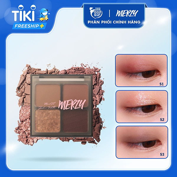 Bảng Phấn Mắt 4 Ô Merzy Mood Fit Shadow Palette 8G