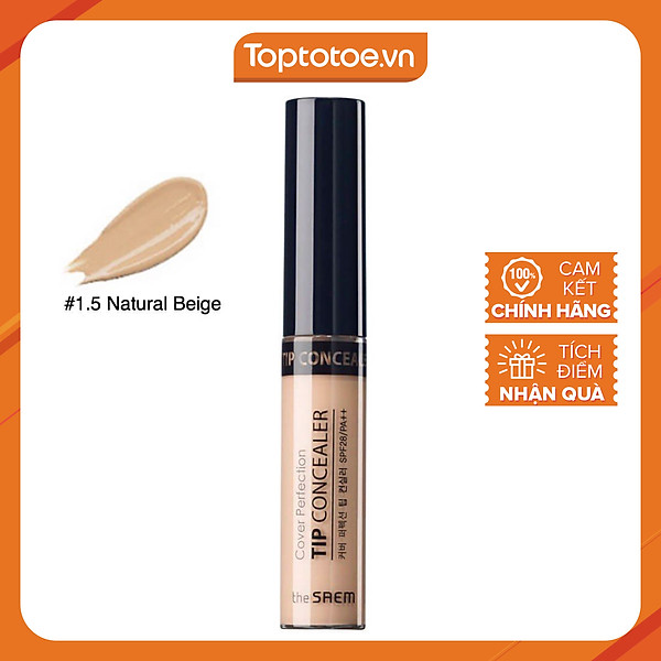 Kem Che Khuyết Điểm The Saem Cover Perfectiontip Concealer (6.5G)