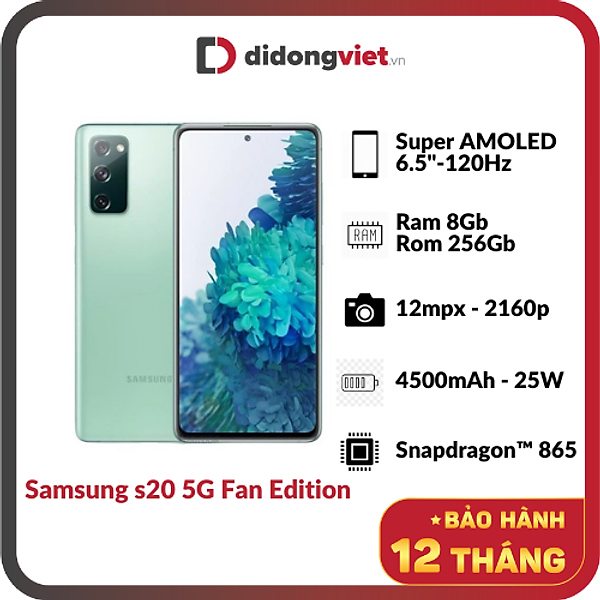 Điện Thoại Samsung Galaxy S20 FE –  Hàng Chính Hãng