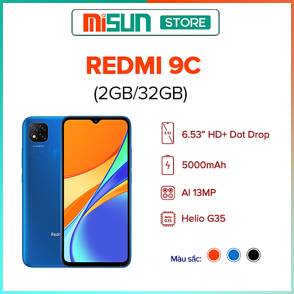 Điện Thoại Xiaomi Redmi 9C (2GB/32GB) –  Hàng Chính Hãng