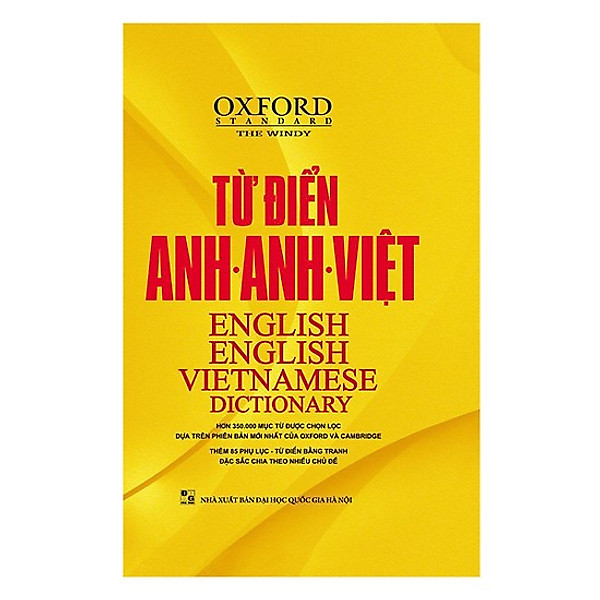 Từ Điển Oxford Anh – Anh – Việt Bìa Vàng (Kèm Bút Chì)