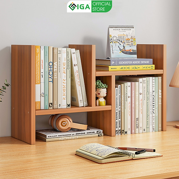 Kệ Sách Gỗ Để Bàn Thương Hiệu IGA - GP62