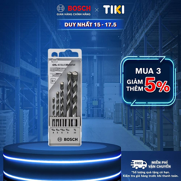 Mũi Khoan Đa Năng Bosch Bộ 5 Mũi (4/5/6/8/10 mm)