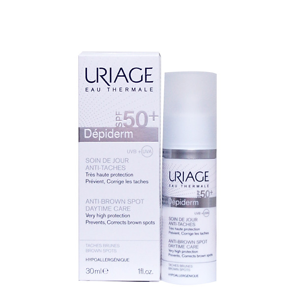 Uriage Depiderm Spf50 Soin De Jour Anti-Taches: Kem Trắng Da, Chống Nắng Ban Ngày 30Ml