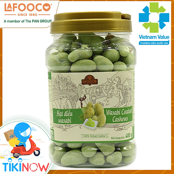 Hạt điều Wasabi hủ 400g LAFOOCO