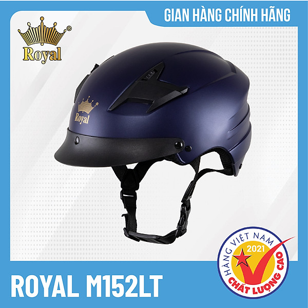 Mũ bảo hiểm 1/2 Royal M152LT thiết kế nhỏ gọn