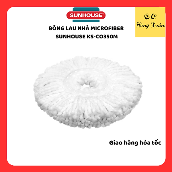Bông Lau Nhà Microfiber Xoay 360 Độ Sunhouse KS-CO350M