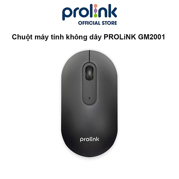 Chuột máy tính không dây PROLiNK GM2001 chống ồn, kháng khuẩn, độ nhạy cao, tiết kiệm pin dành cho PC, Laptop - Hàng chính hãng