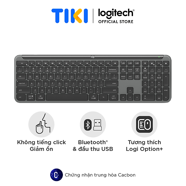 Bàn phím không dây mỏng Logitech Signature K950 - Hàng Chính Hãng
