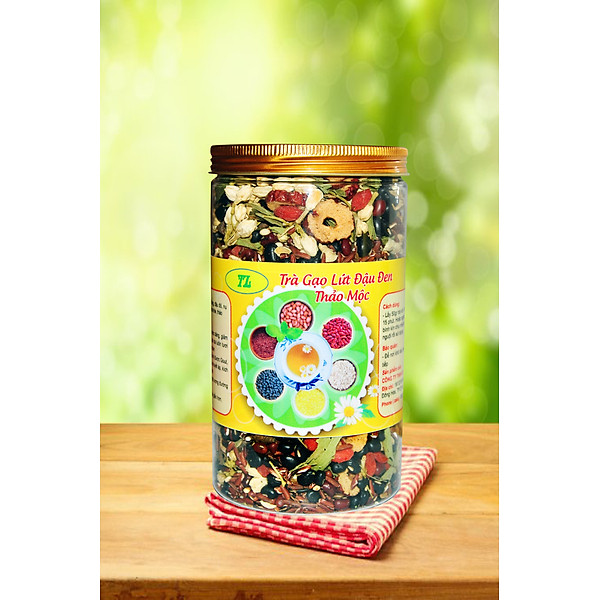 Trà gạo lứt đậu đen - (Thanh nhiệt, mát gan, lợi sữa, an thần và ngủ ngon ) - 500gr