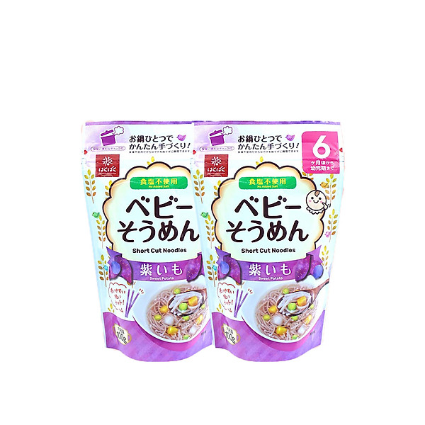 Combo 2 Mì ăn dặm Hakubaku Baby Somen dành cho trẻ từ 6 tháng tuổi
