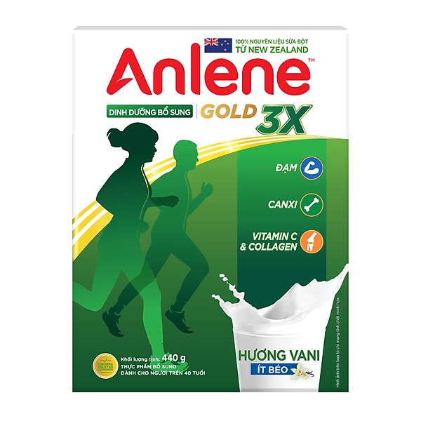 Sữa Bột Anlene Gold Movepro Hương Vanilla (Hộp Giấy 440g)