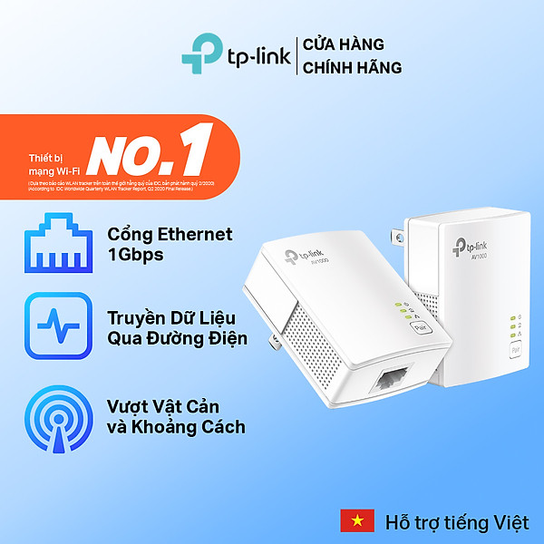 Bộ Chuyển Đổi Internet TP-Link TL-PA7017 KIT Qua Đường Dây Điện Giagbit AV 1000Mbps - Hàng Chính Hãng