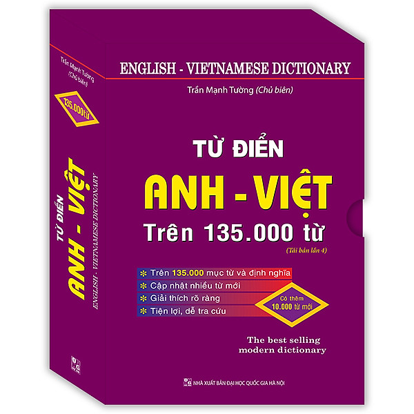 Từ Điển Anh – Việt Trên 135.000 Từ (Bìa cứng) – Tái bản 04