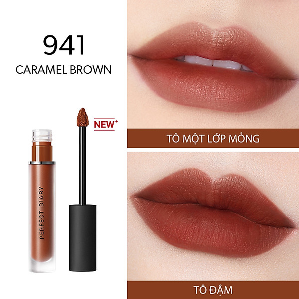 Son Kem Lì Perfect Diary Fog Dreamy Matte Lip Gloss Nhiều Tông Màu Bản Nâng Cấp