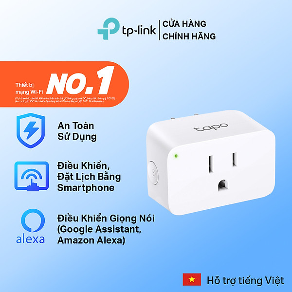 Ổ Cắm WiFi Thông Minh TP-Link Tapo P105 Điều Khiển Từ Xa - Hàng Chính Hãng
