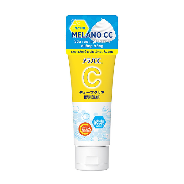 Sữa rửa mặt dưỡng trắng Melano CC Deep Clear Enzyme Face Wash 130g