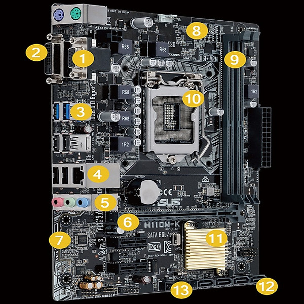 Main Asus H110M-K Hàng Chính Hãng