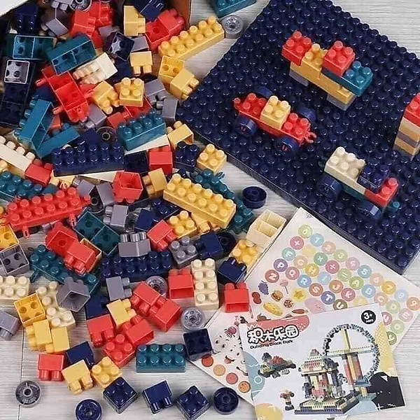 Bộ Lego xếp hình 520 chi tiết, bộ đồ chơi xếp hình cho bé