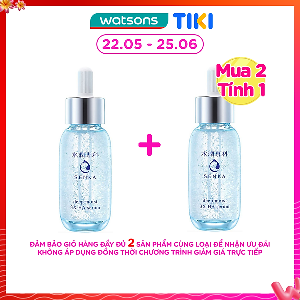 Serum Senka Deep Moist 3X HA Cấp Ẩm Chuyên Sâu & Cải Thiện Nếp Nhăn 30ml