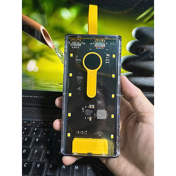 Sạc Dự Phòng Siêu Nhanh 22.5W dung lượng 10,000mAh Với Thiết Kế Trong Suốt và 4 Đầu Sạc Tích Hợp - Hàng chính hãng