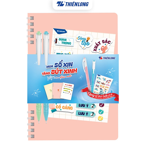 Sổ lò xo đường kẻ ngang A5 Thiên Long