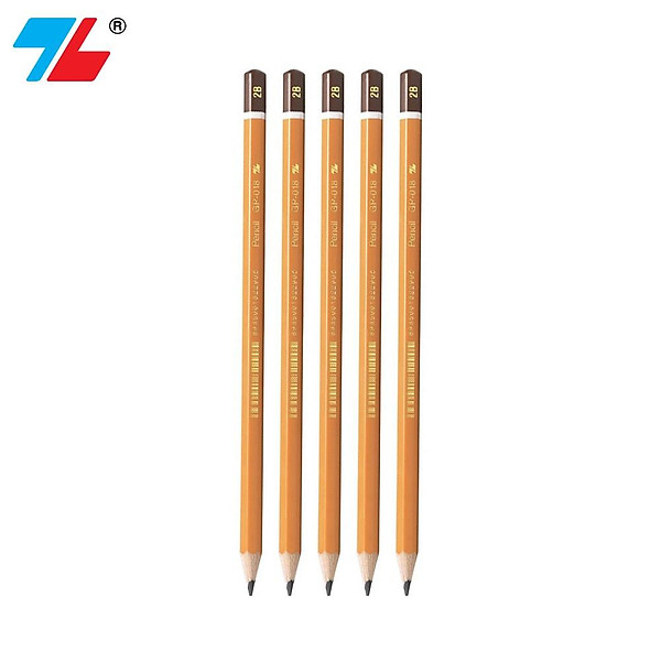 Combo 5 Bút chì gỗ Thiên Long GP-018- Độ cứng 2B