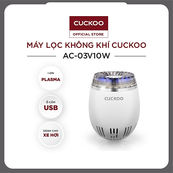 Máy Lọc Không Khí Dùng Trong Xe Ô Tô Cuckoo Ac-03V10W – Hàng Chính Hãng