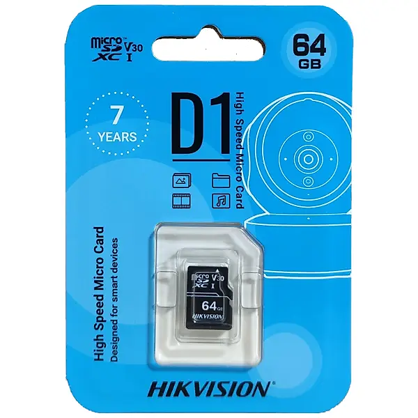 Thẻ Nhớ SD Hikvision D1 64GB Tốc Độ Ghi 40MB/s Tốc Độ Đọc 92MB/s - Hàng Chính Hãng