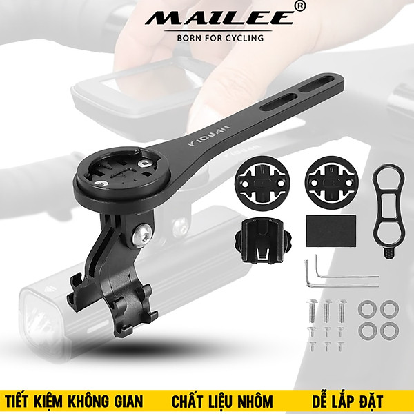 Giá đỡ đồng hồ đo/ đèn pin cho xe đạp đa năng YQ-2006 mở rộng gắn tay lái, tiết kiệm không gian, chất liệu nhôm phù hợp với xe đạp touring - Mai Lee