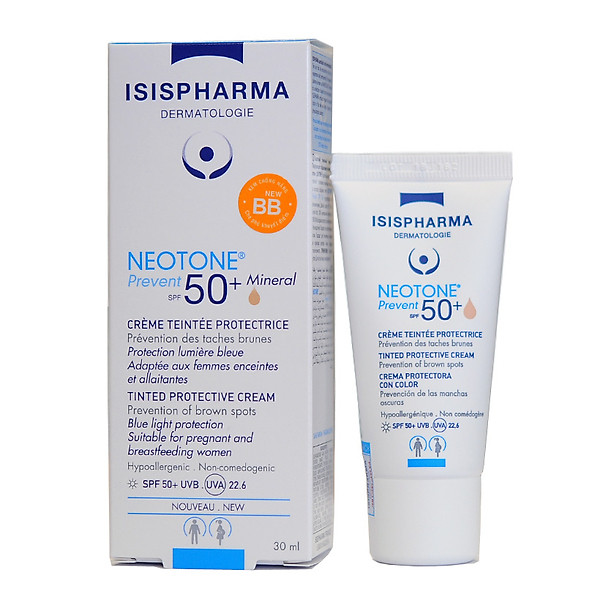 Kem Che Khuyết Điểm, Kết Hợp Chống Nắng Neotone Prevent Spf50 – Isis Pharma (30Ml)