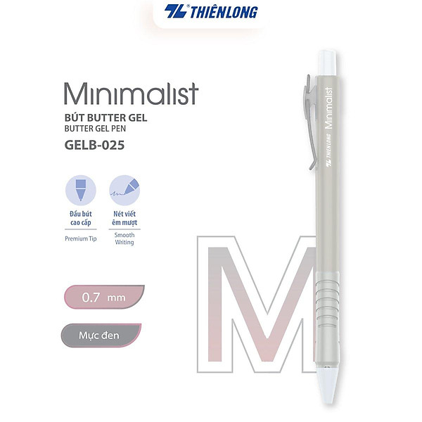 Bút gel B - Minimalist Butter Gel Thiên Long GELB-025
