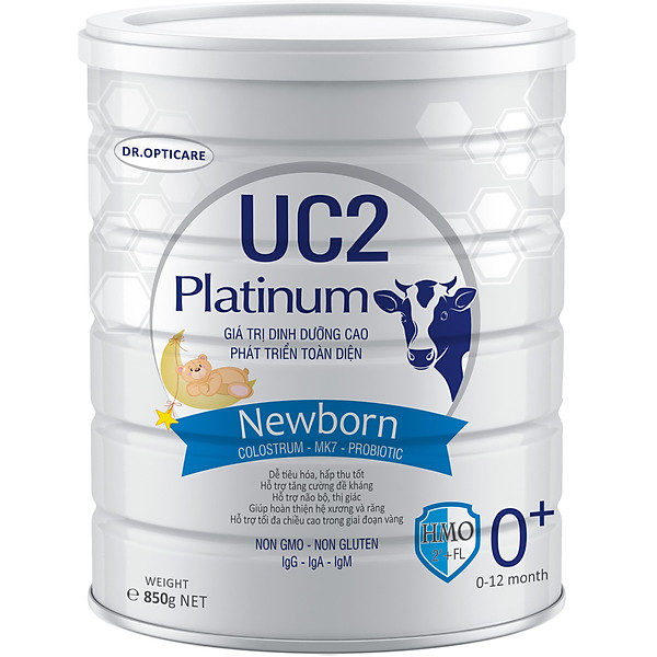 Sữa Bột Uc2 Platinum Newborn 850G