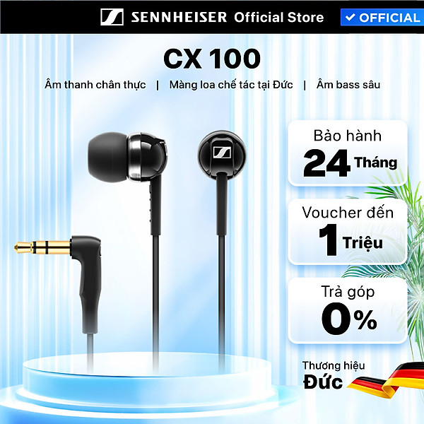 Tai Nghe Nhét Tai Sennheiser CX 100 - Hàng Chính Hãng