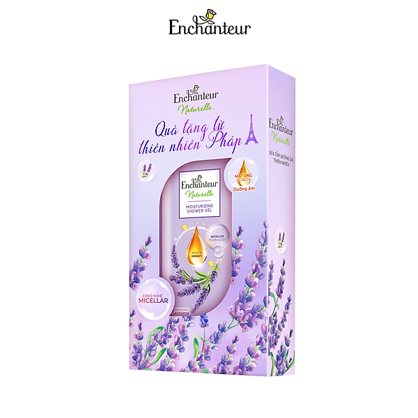 Sữa tắm dưỡng da thiên nhiên Enchanteur Naturelle sạch sâu, dịu nhẹ hương Lavender 510g