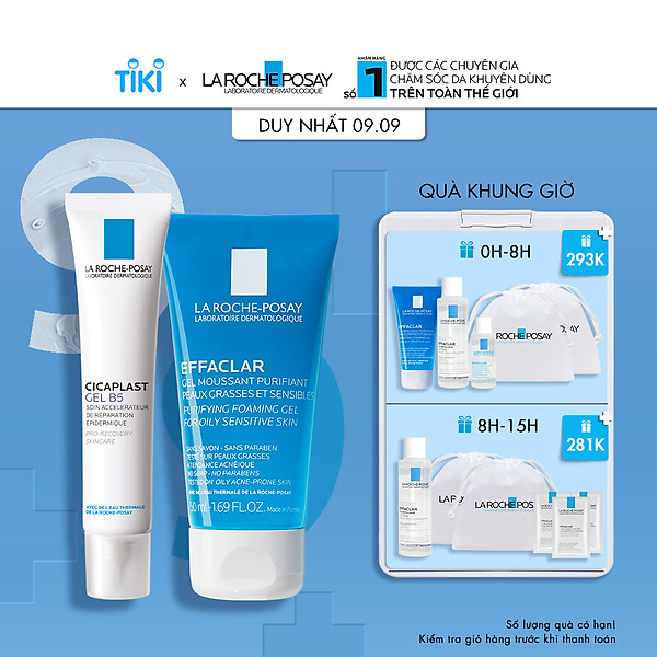 Bộ kem dưỡng giúp làm mờ sẹo, hỗ trợ phục hồi & tái tạo da La Roche Posay Cicaplast Gel B5