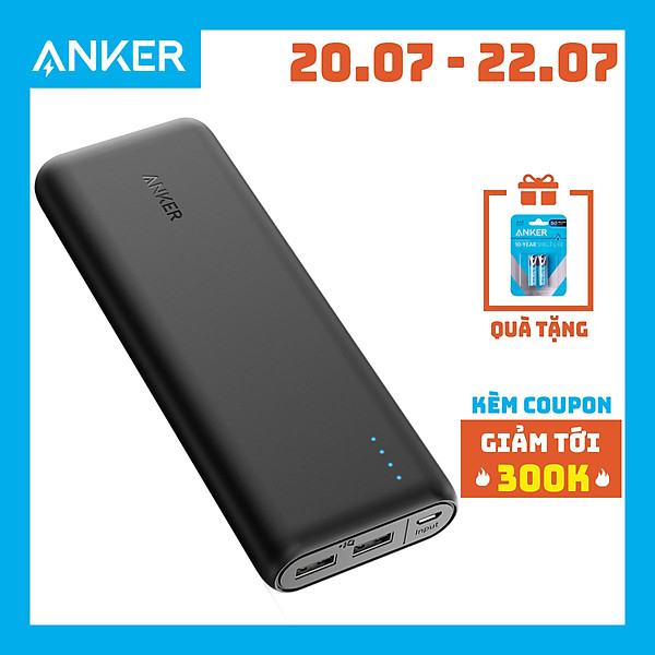 Pin Sạc Dự Phòng Anker PowerCore Speed 20000mAh Hỗ Trợ Sạc Nhanh QC 3.0 – A1278 – Hàng Chính Hãng