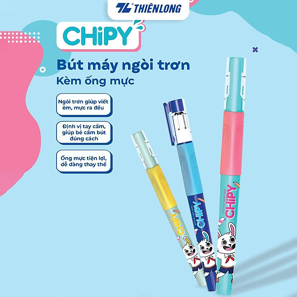 Bút máy CHiPY Thiên Long FTC-020 - Ngòi trơn, êm với ống mực tặng kèm