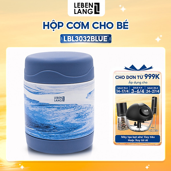Hộp cơm giữ nhiệt cho bé Lebenlang LBL3032, cà men chất liệu inox304, dung tích 300ml, thiết kế nhỏ gọn - hàng chính hãng