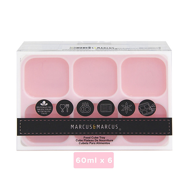 Khay silicon trữ đông đồ ăn dặm cho bé Marcus & Marcus - Pokey (60ml x 6 ngăn)