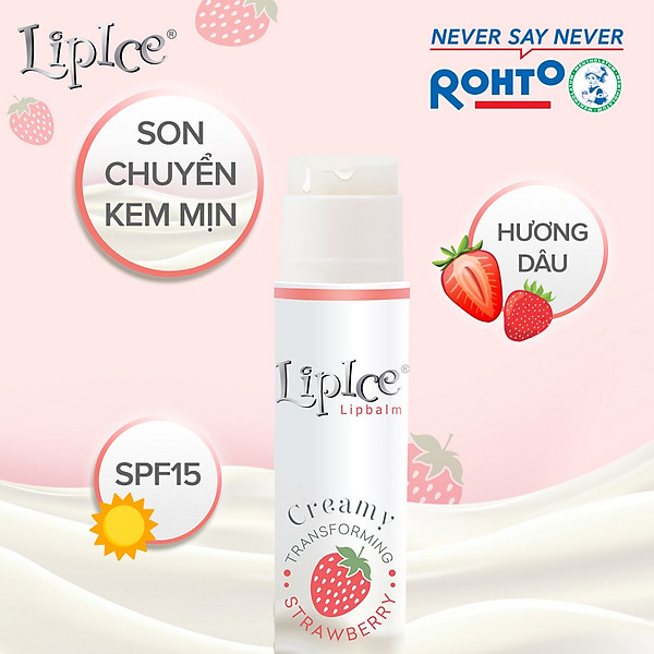 Son dưỡng môi không màu chuyển kem mịn LipIce Creamy