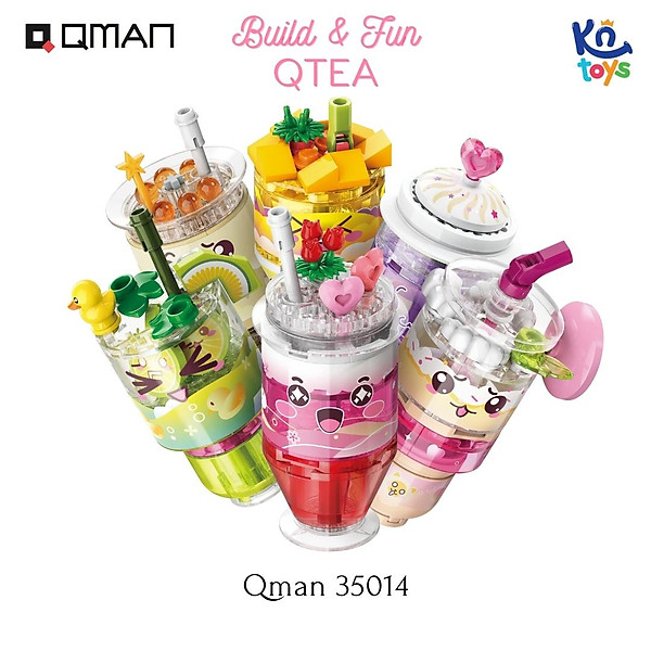 Đồ chơi xếp hình, lắp ráp 6 in 1 Qman 35014 – Đồ uống thú vị