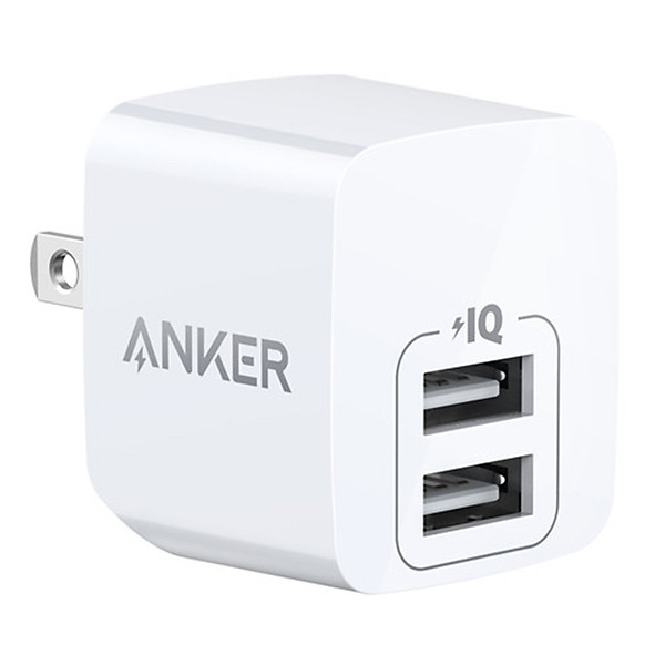 Adapter Sạc 2 Cổng Anker PowerPort Mini 12W – A2620 – Hàng Chính Hãng