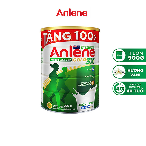 Sữa bột Anlene Gold Movepro Vani 900g (trên 40 tuổi)