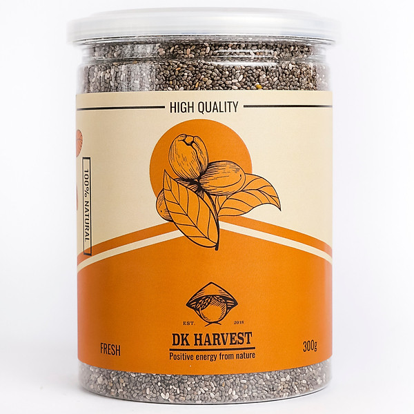 Hạt Chia Hữu Cơ DK Harvest - Hạt chia Organic có độ tinh khiết cao nhất, Highest Purity - 300g, 500g, 1000g