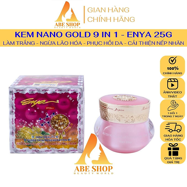 Kem ENYA Vàng Giảm Thâm Nám 25G - ENYA WHITENING COLLAGEN GOLD AGE-DEFYING CREAM