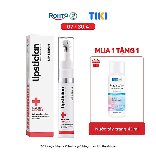 Serum dưỡng môi, phục hồi khô nứt Lipstician Lip Serum Rescuer 9g