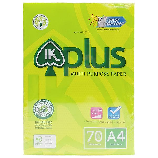 Giấy Photo Ik Plus Vàng A4 70Gsm